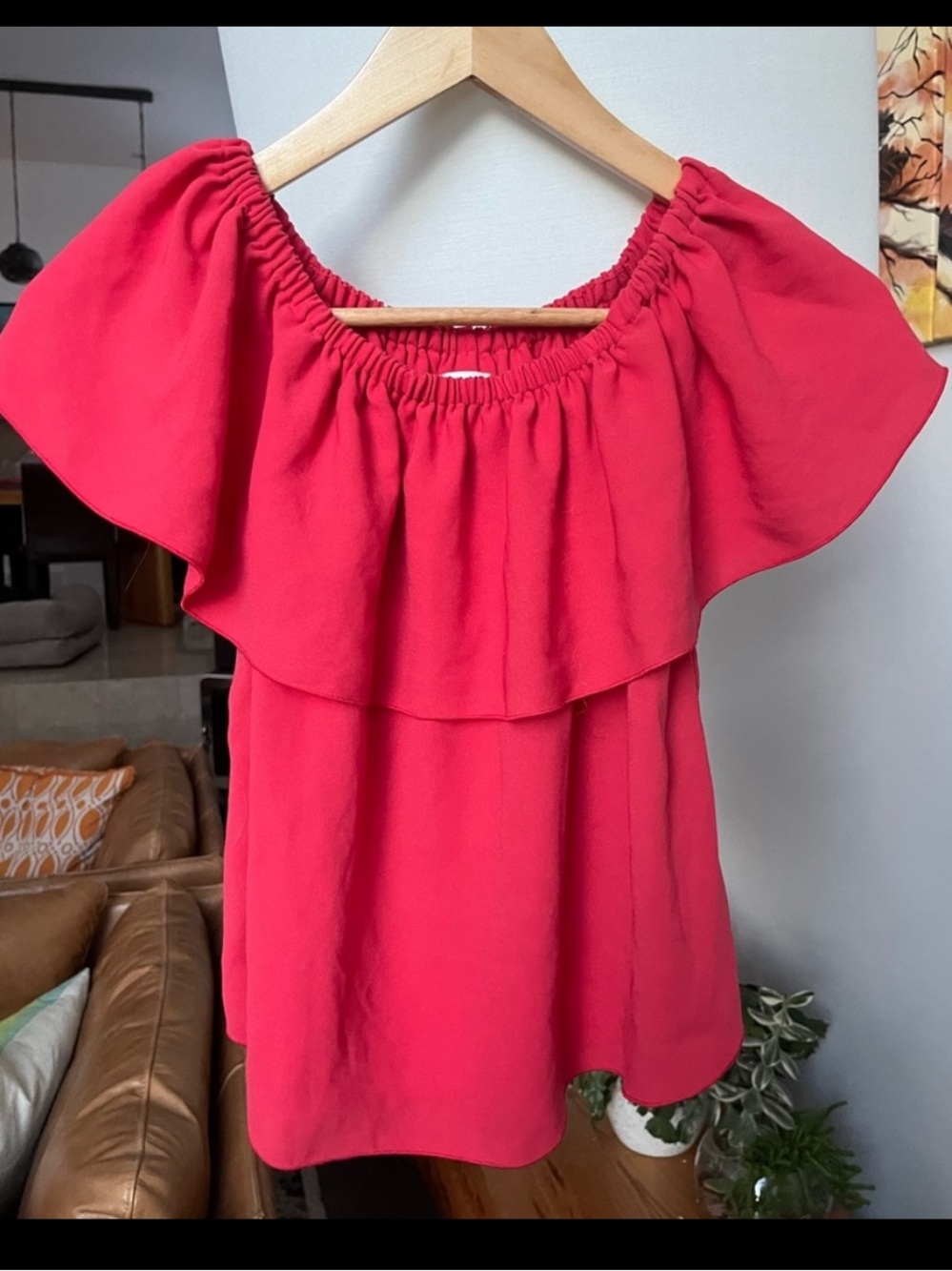 Aritzia Wilfred Promener Off-the-shoulder Blouse